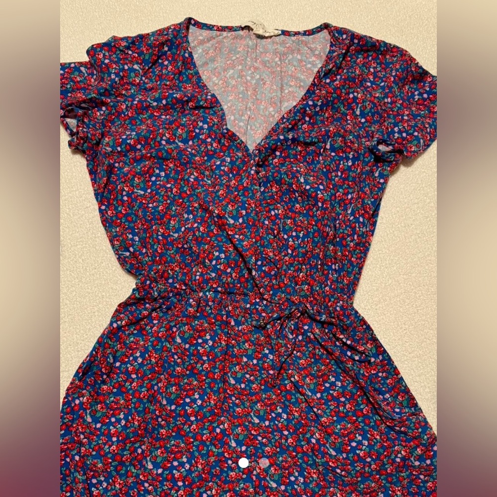 Large Kingston Grey Floral Romper